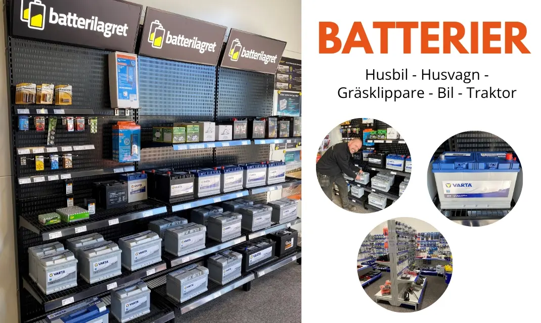 Laddat med batterier